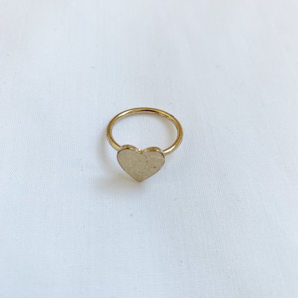 VINTAGE | STACKABLE GOLD HEART RINGS - Picture 3 of 8